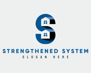 Residential Housing Letter S logo design