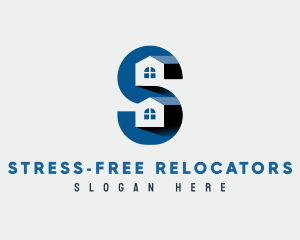 Residential Housing Letter S logo design