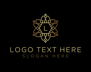 Golden Celtic Ornament logo