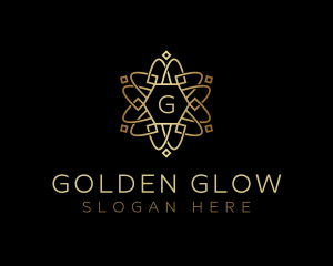 Golden Celtic Ornament logo design