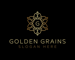 Golden Celtic Ornament logo design