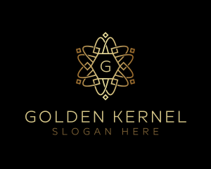 Golden Celtic Ornament logo design