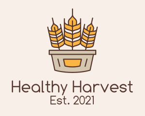 Wheat Basket Harvest logo design