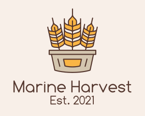 Wheat Basket Harvest logo design