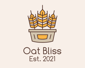 Wheat Basket Harvest logo design