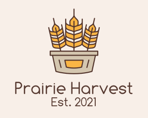 Wheat Basket Harvest logo design