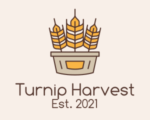 Wheat Basket Harvest logo design