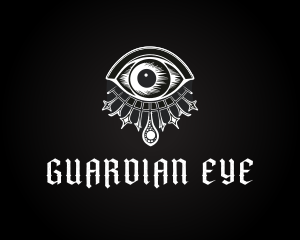 Gothic Spiritual Celestial Eye logo design