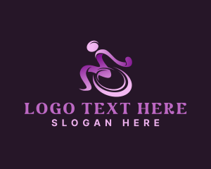 Patient - Disability Wheelchair Shelter logo design