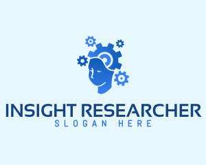 Research Robotics Intelligence logo design