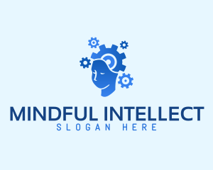 Research Robotics Intelligence logo design