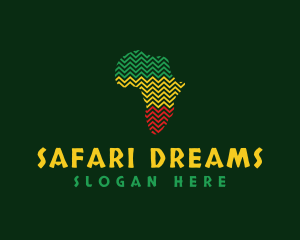 Africa Geography Map logo design