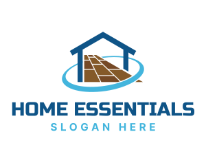 Home Flooring Woodworks logo design