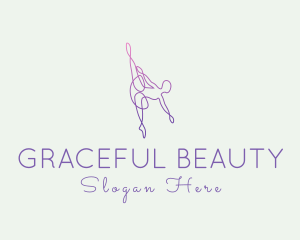 Monoline Ballerina Dance logo