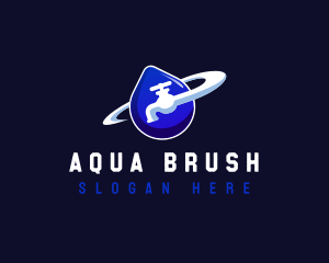 Faucet Orbit Water logo design