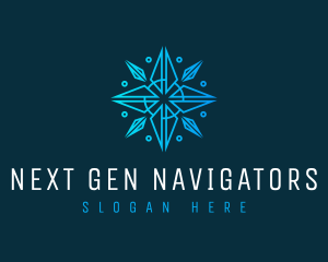 Snowflake Compass Navigator logo