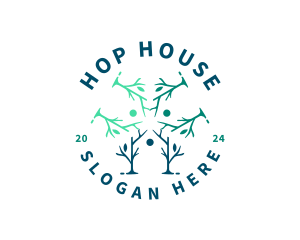 Tree House Garden logo design