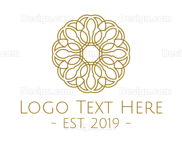 Gold Flower Logo