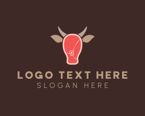 Cattle Beef Meat Steak logo