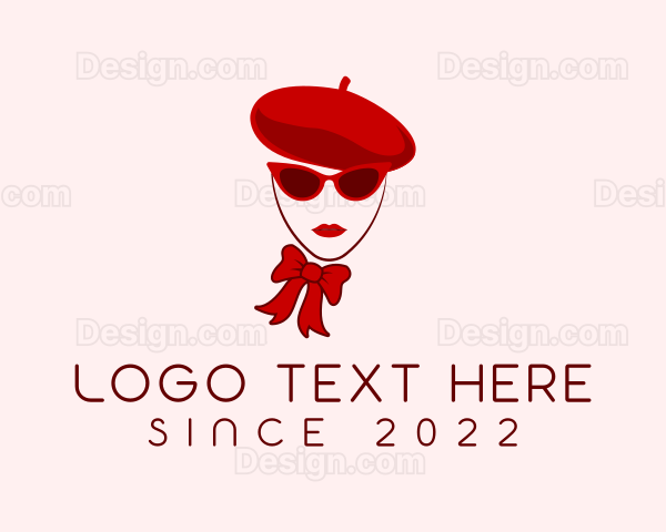 Fashion Clothing Woman Beret Logo