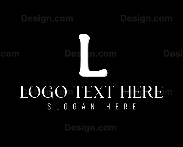 Serif Minimalist Lettermark Logo