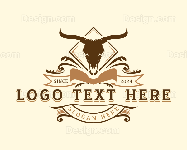 Bull Ranch Horn Logo