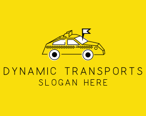 Taxi Transport Locator logo design