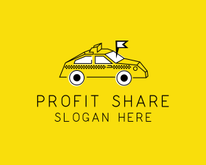 Taxi Transport Locator logo design