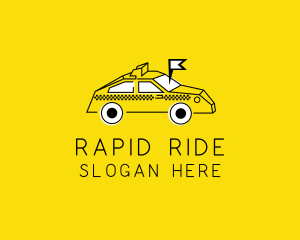 Taxi Transport Locator logo design