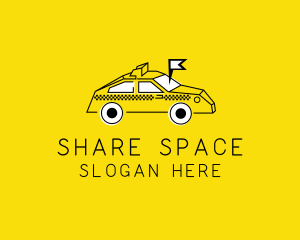 Taxi Transport Locator logo design