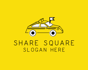 Taxi Transport Locator logo design