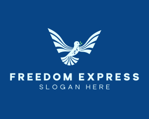 Dove Leaf Freedom logo design