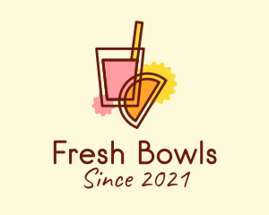 Fresh Fruit Cooler logo design