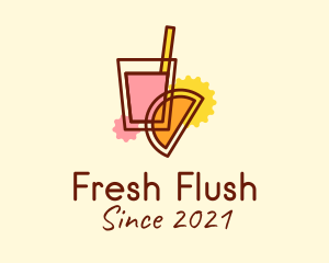 Fresh Fruit Cooler logo design