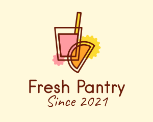 Fresh Fruit Cooler logo design