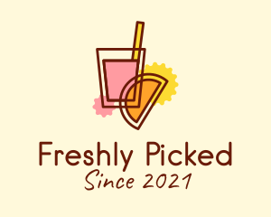 Fresh Fruit Cooler logo design