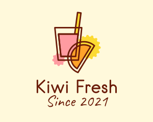 Fresh Fruit Cooler logo design