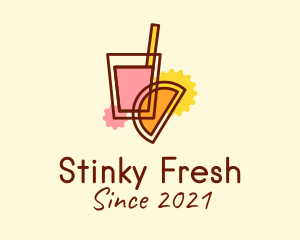 Fresh Fruit Cooler logo design