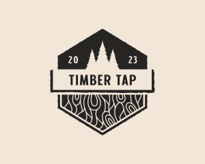 Timber Wood Carpentry logo design