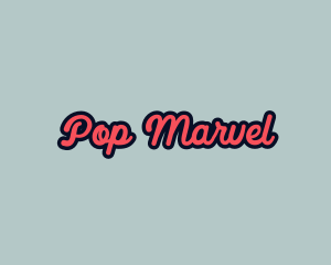 Retro Pop Script logo design