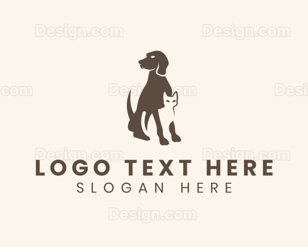 Dog Cat Veterinary Logo