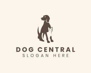 Dog Cat Veterinary logo design