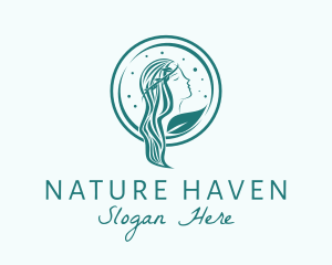 Natural Deity Woman logo design