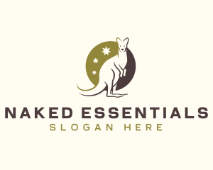 Kangaroo Wildlife Animal Logo