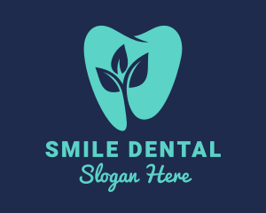 Natural Dental Tooth logo design