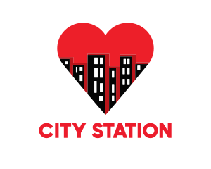 Love Buildings City logo design