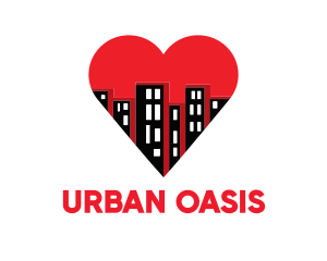 Love Buildings City logo design