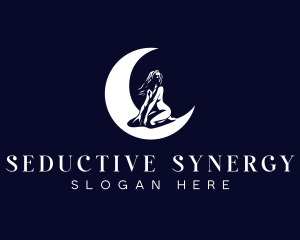 Sexy Moon Woman logo design