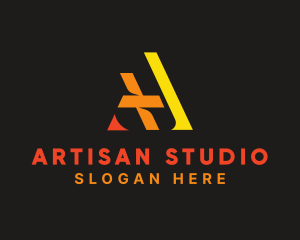 Stylish Studio Letter A logo design