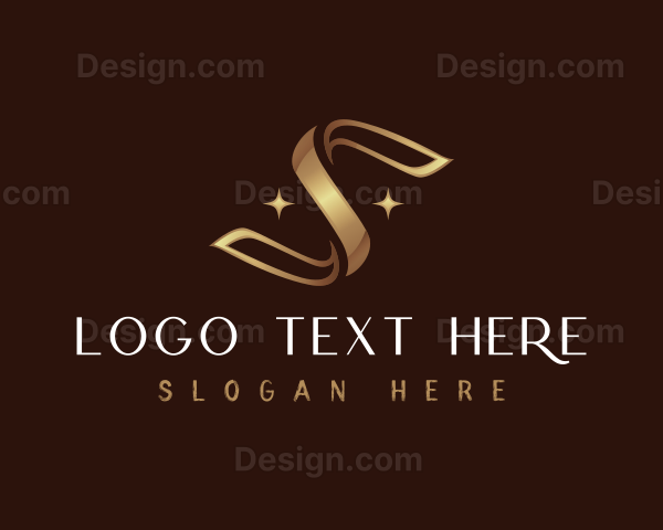 Luxury Ribbon Letter S Logo